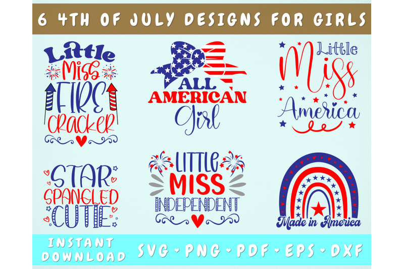 4th-of-july-svg-for-girls-6-designs-independence-day-svg-for-kids