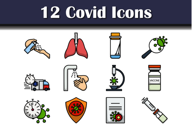 covid-icon-set