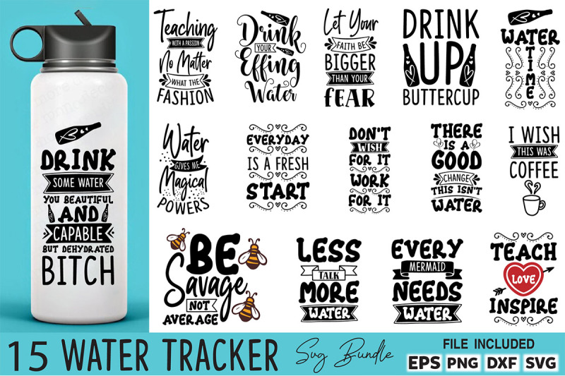 water-tracker-svg-bundle