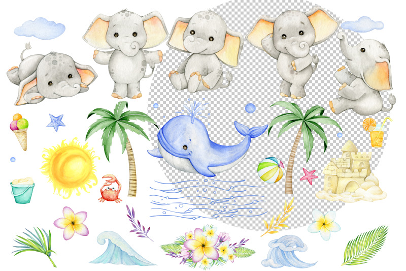 cute-summer-elephant-sublimation-design