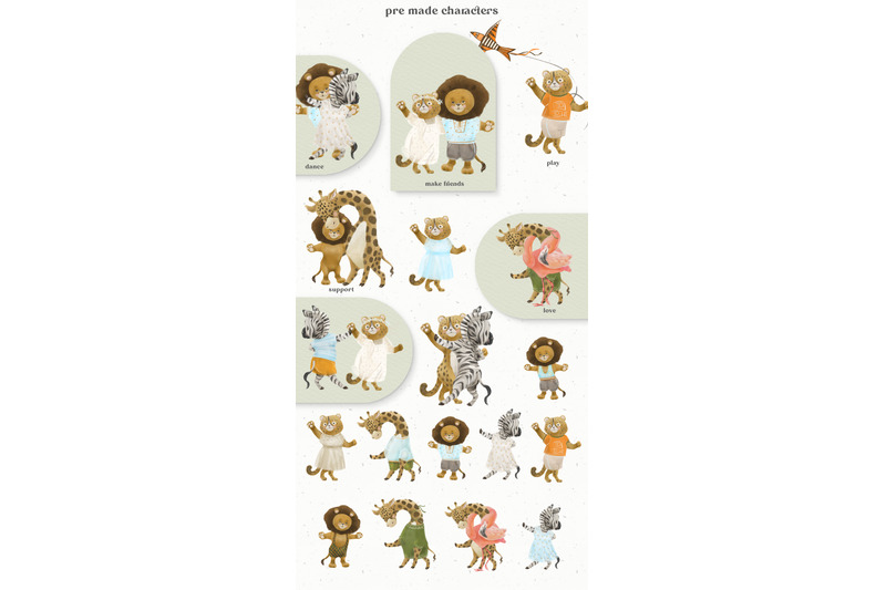 fluffy-african-baby-animals-character-name-creator-clipart
