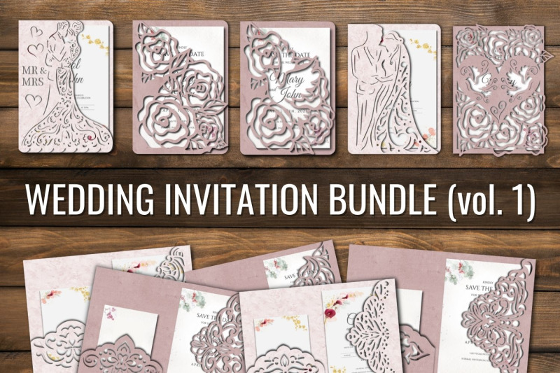 wedding-invitation-templates-svg-bundle