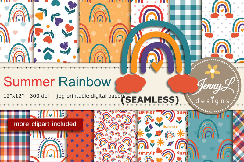 rainbow-seamless-digital-papers-and-clipart