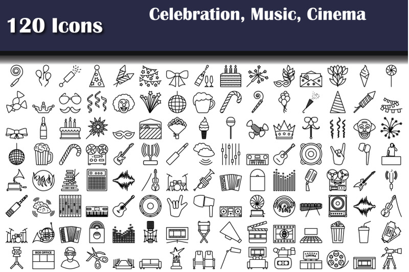 set-of-120-icons-party-music-cinema-icons