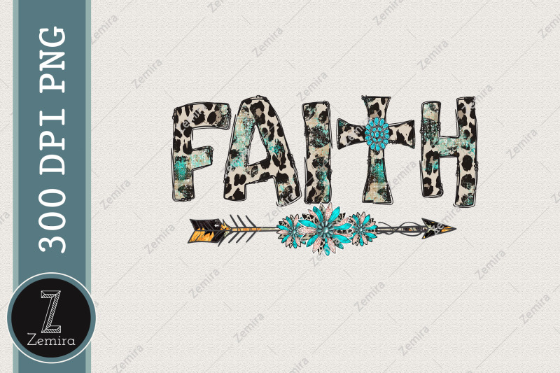 faith-western-sunflower-turquiose-png