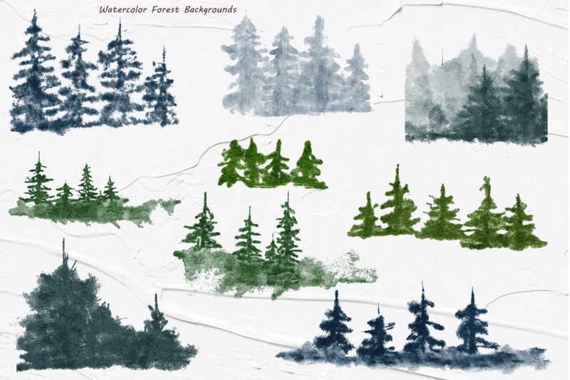 forest-watercolor-backgrounds-pack