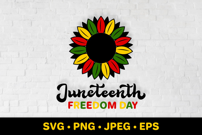 juneteenth-sunflower-svg-african-american-holiday