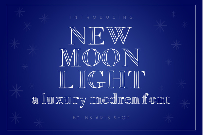 new-moon-light-font-luxury-font-thin-lines-font