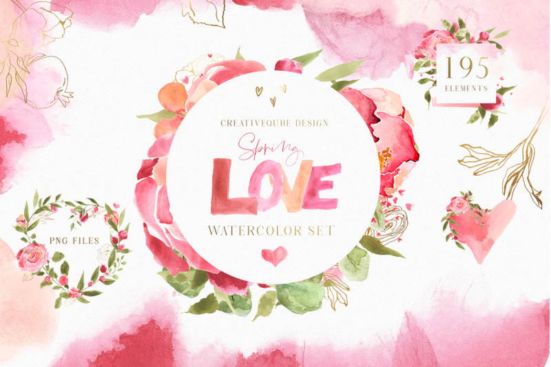 spring-love-watercolor-clipart