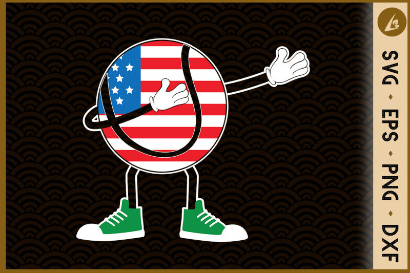 tennis-dabbing-usa-merica-4th-of-july