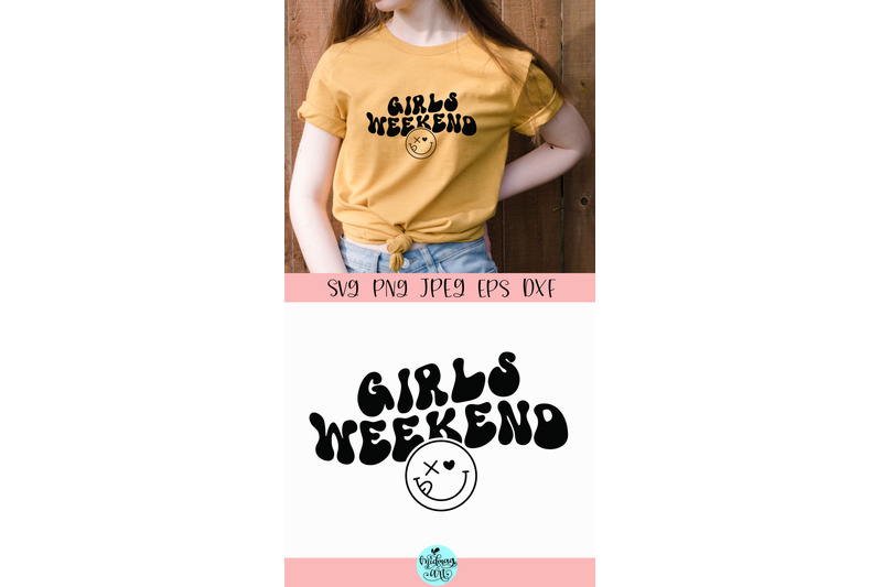 girls-weekend-svg-png-eps-dxf-jpeg-wavy-text-svg-groovy-svg-mirror