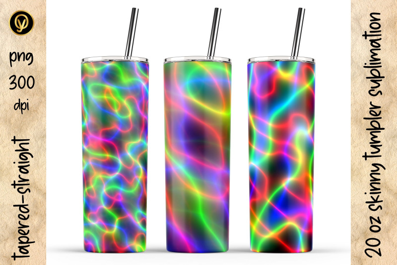 20-oz-skinny-tumbler-sublimation-abstract-neon-tumbler