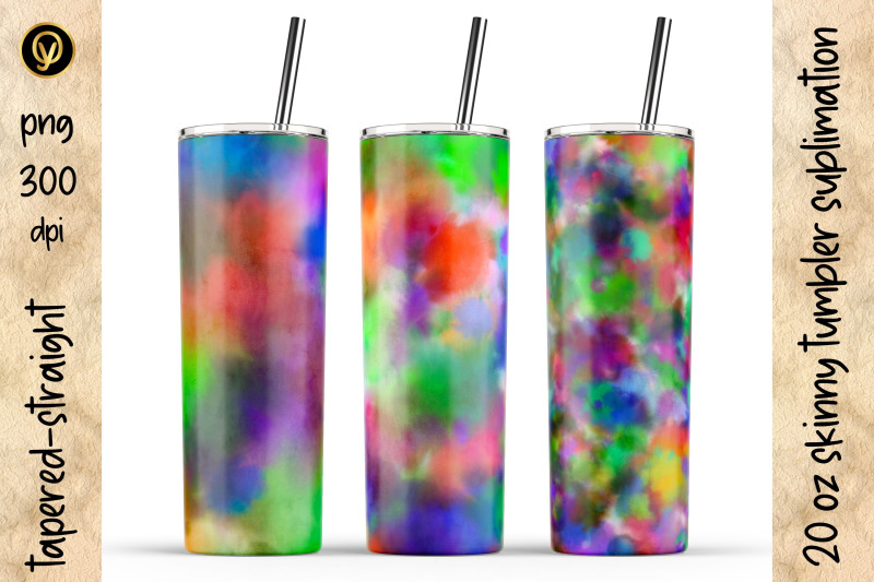 20-oz-skinny-tumbler-sublimation-abstract-watercolor-tumbler