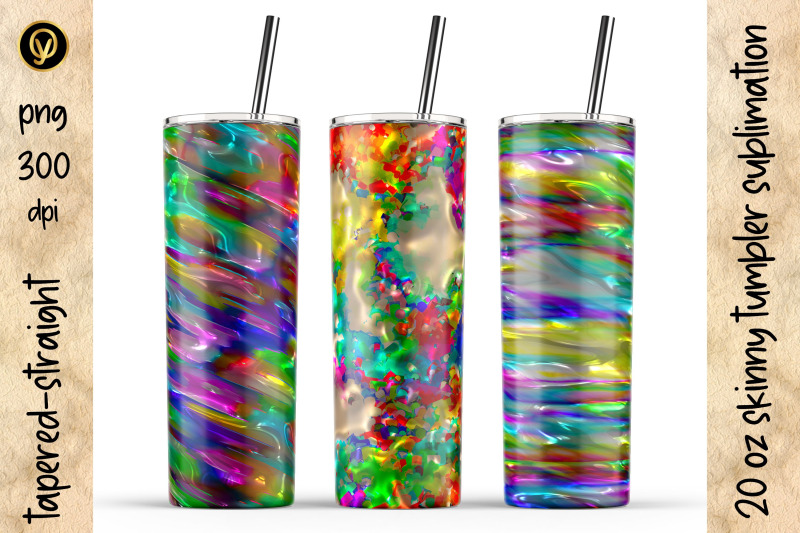 20-oz-skinny-tumbler-sublimation-abstract-3d-glossy-gel-tumbler