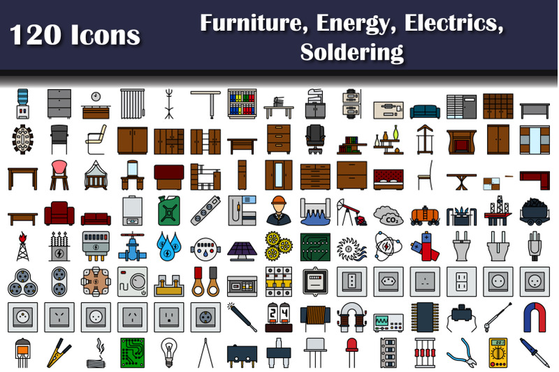 set-of-120-furniture-energy-electrics-soldering-icons