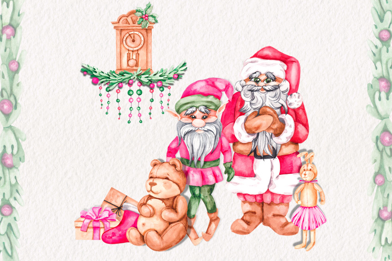 cozy-christmas-watercolor-clipart-png