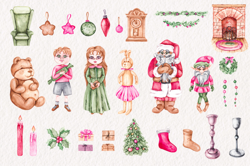 cozy-christmas-watercolor-clipart-png