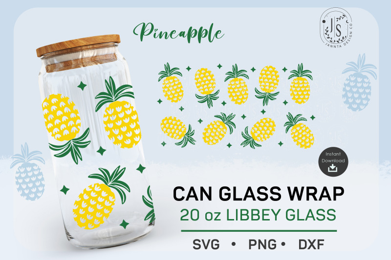 20oz-pineapple-svg-fruit-can-glass-full-wrap-seamless