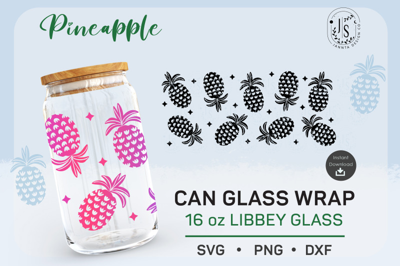 pineapple-svg-16oz-fruit-can-glass-full-wrap-seamless