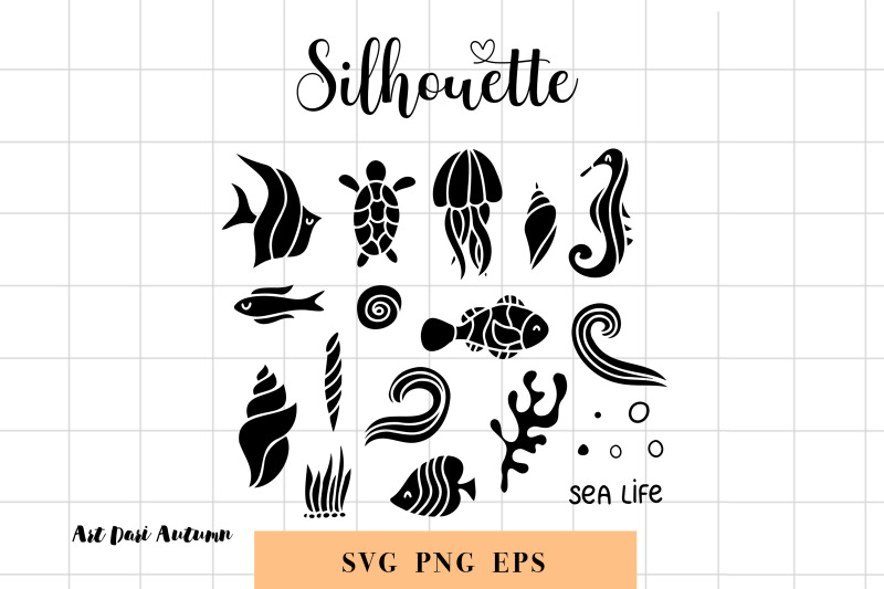 sea-animals-silhouette-and-outline-svg-bundle