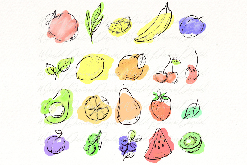 fruits-png-clipart-bundle-summer-tropical-png