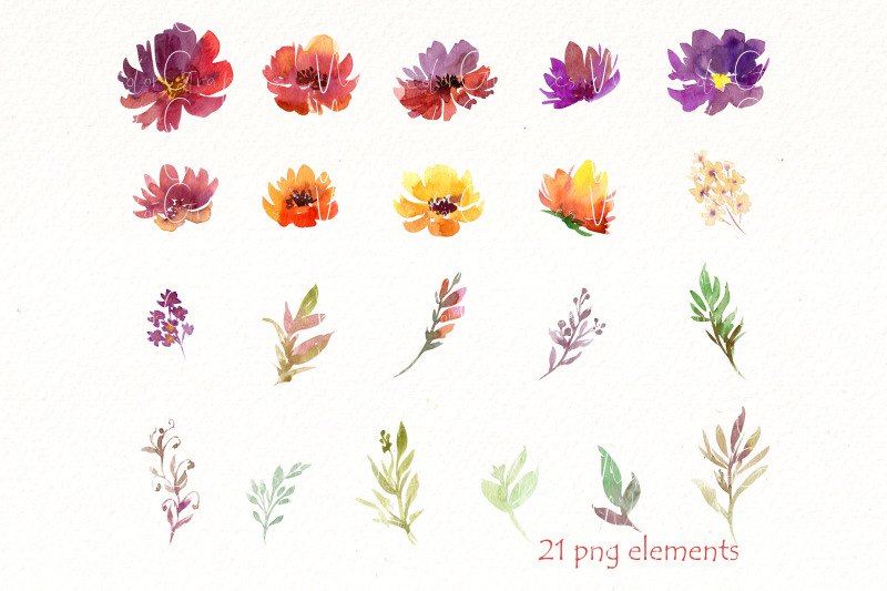 fall-flowers-watercolor-clipart-bundle-floral-wreath-autumn-png