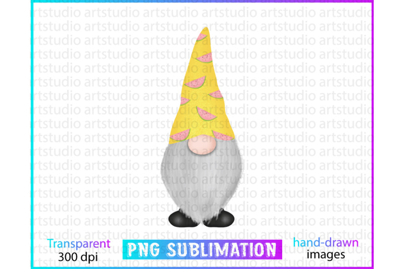 summer-gnome-sublimation-summer-clipart