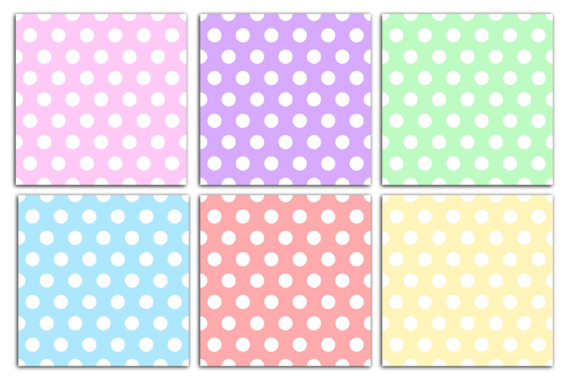 pastel-polka-dots-digital-paper-dotted-seamless-patterns