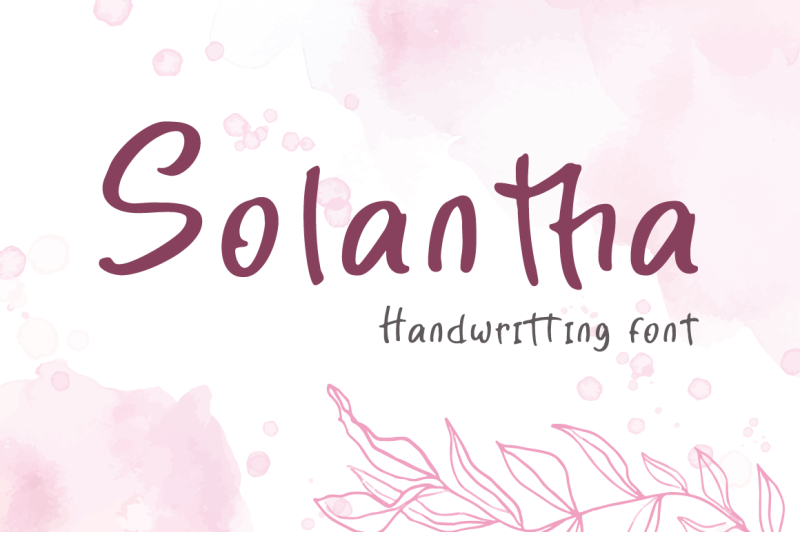 solantha-handwritting-script