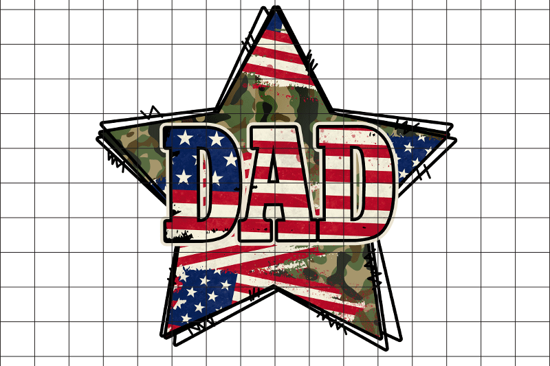 dad-america-star-graphic-design