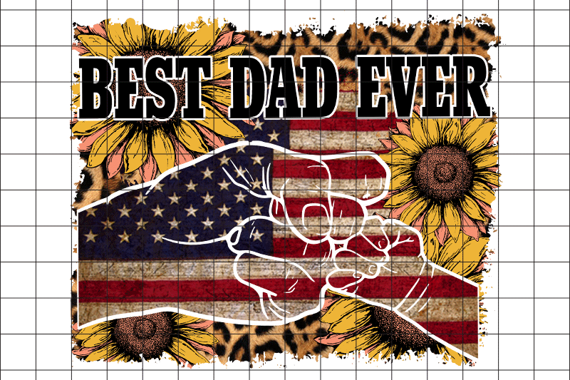 best-dad-ever-sunflower-graphic-png