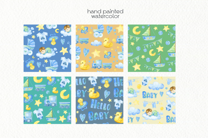 watercolor-baby-boy-seamless-patterns