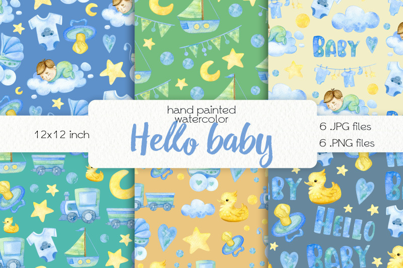 watercolor-baby-boy-seamless-patterns