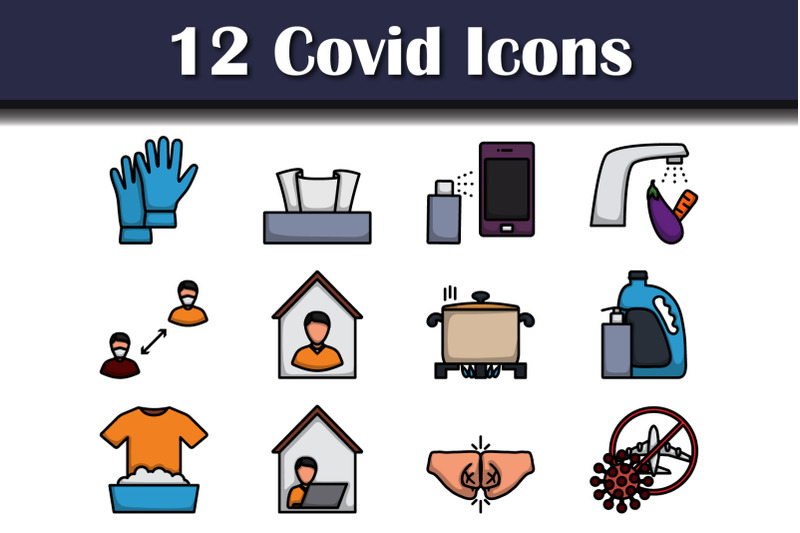 covid-icon-set