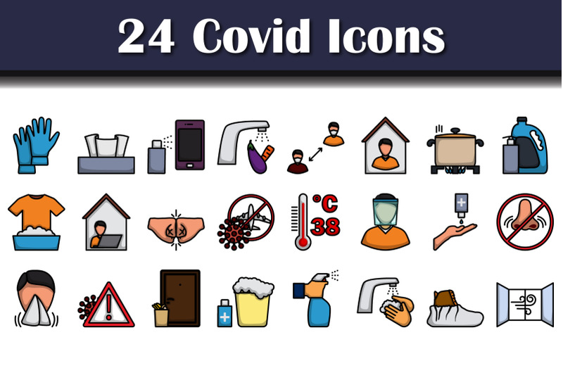 covid-icon-set