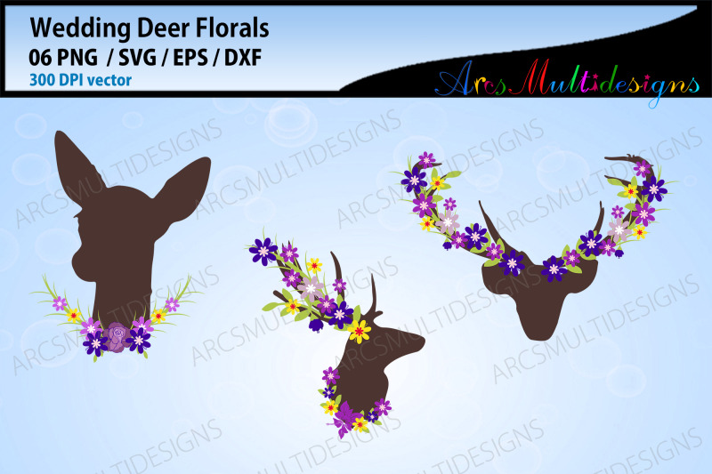 wedding-deer-floral-graphics