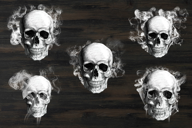 smoke-skull-clipart-transparent-png-elements