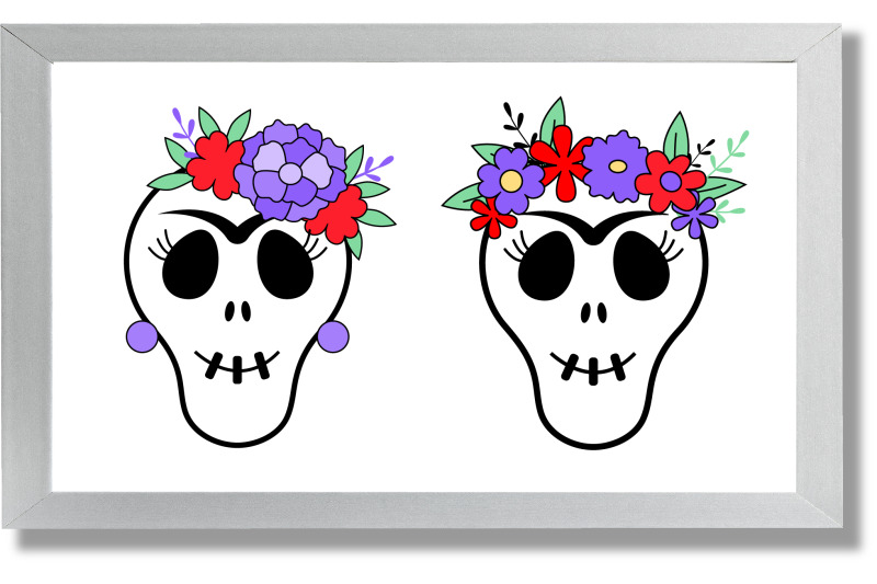 cute-skull-with-flowers-skull-face-with-flowers-clipart