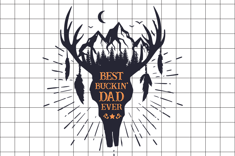 best-buckin-dad-ever-graphic-design