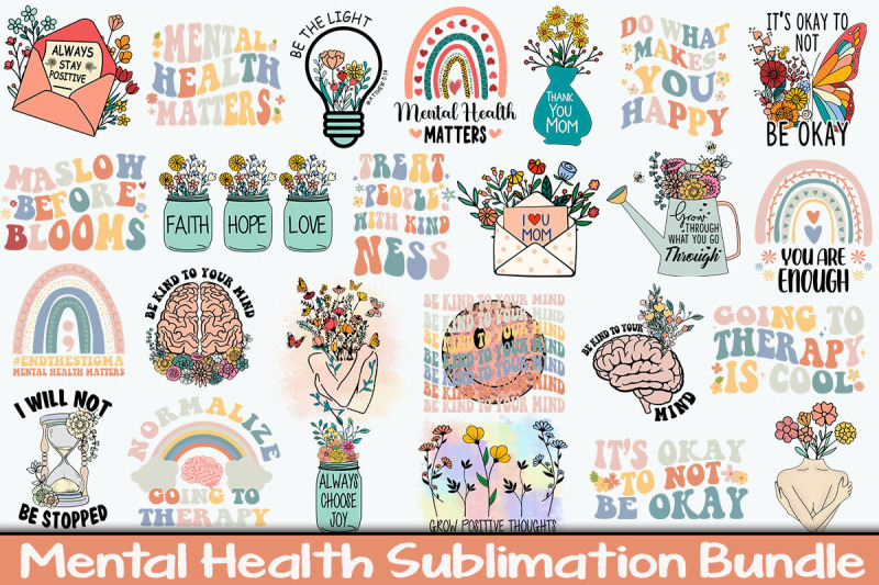 mental-heal-graphic-bundle-design