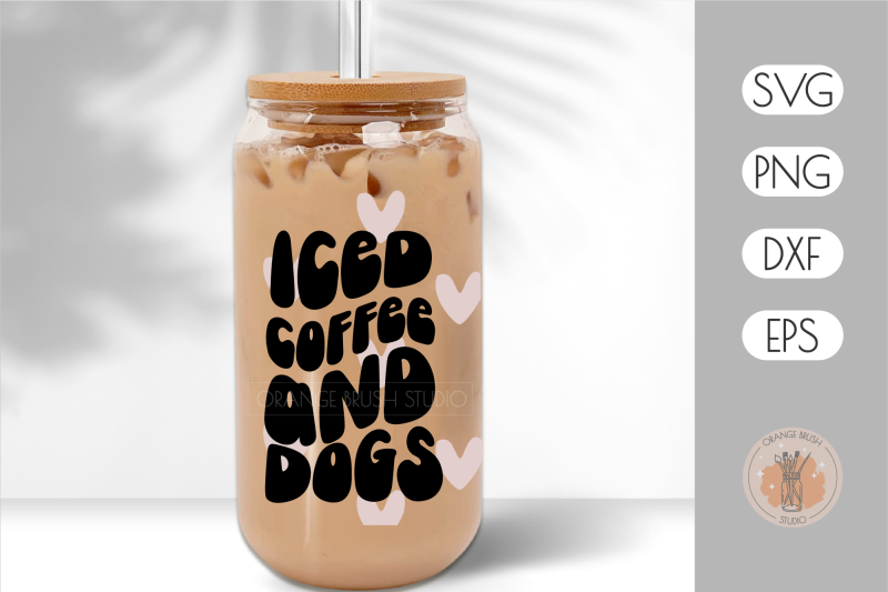 iced-coffee-and-dogs-svg-can-glass-wrap-beer-coffee-16-oz