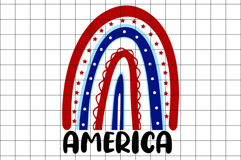 america-rainbow-graphic-design