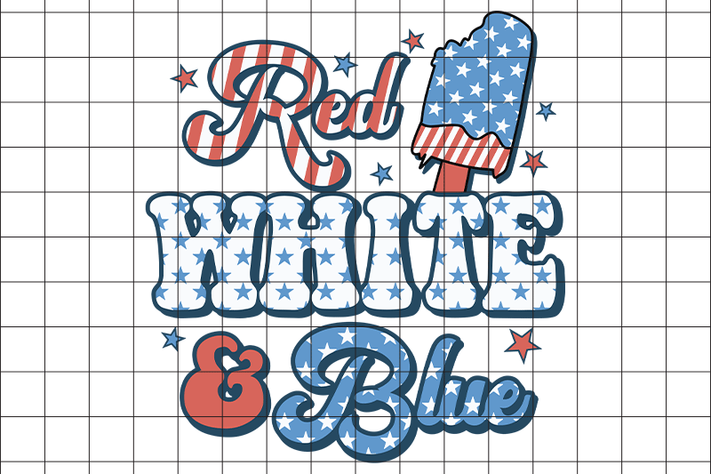 red-white-and-blue-svg-design