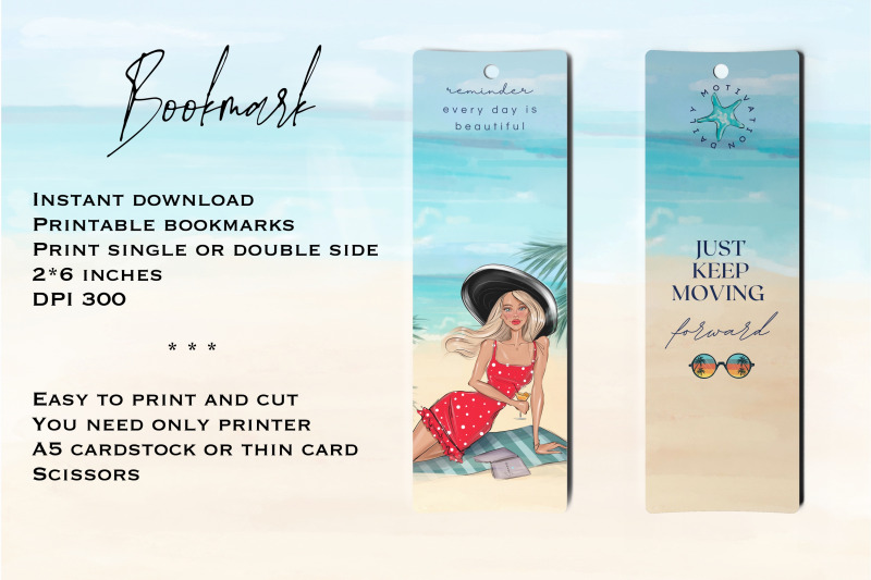 digital-bookmark-fashion-girl-bookmark-printable-book-accessory-pdf