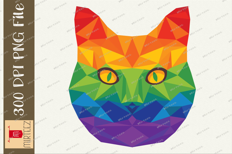 geometric-cat-face-lgbt-flag-pride-png