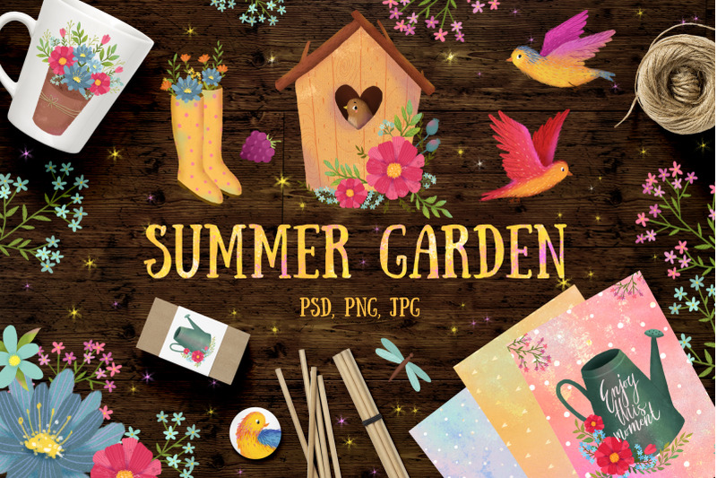 summer-garden-clipart-flowers-set