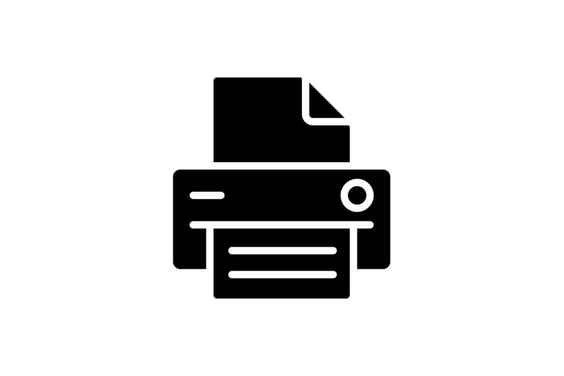 printer-black-glyph-icon