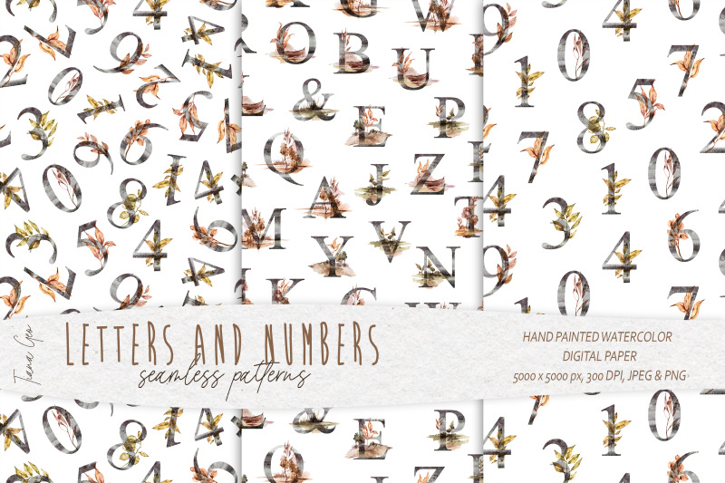 alphabet-and-numbers-seamless-pattern-digital-paper