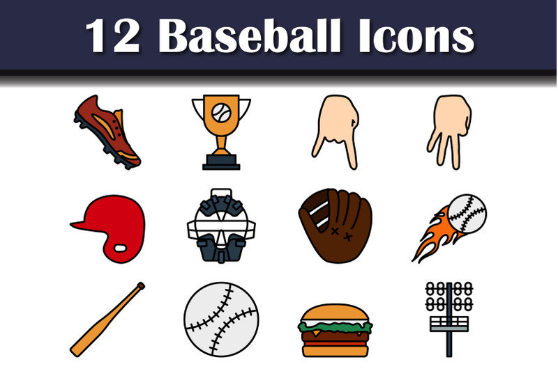 baseball-icon-set