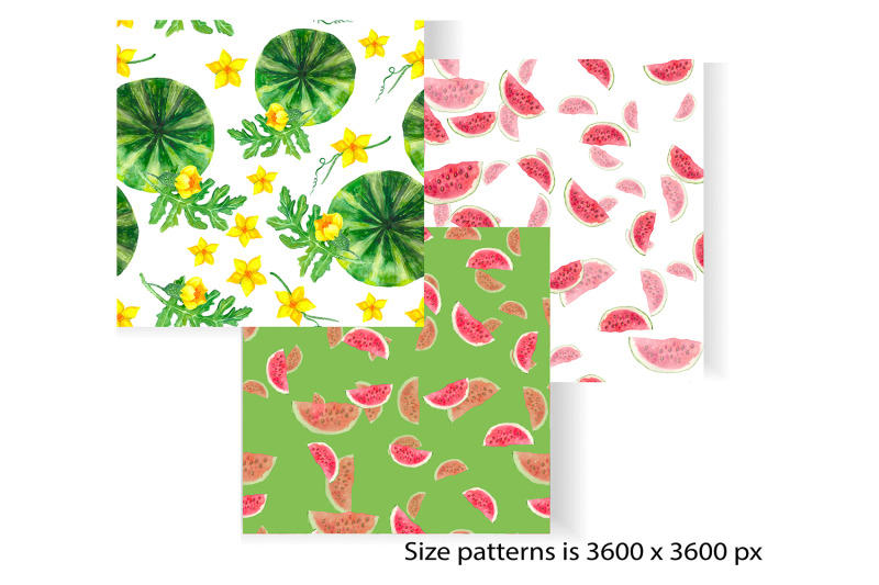 watermelon-pattern-pink-and-green-digital-paper-summer-pattern